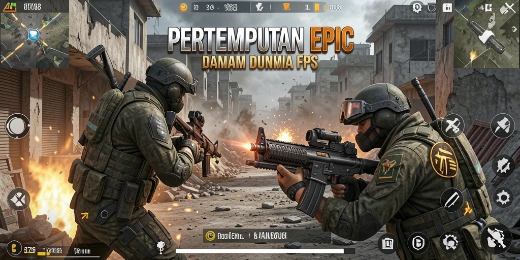 Tangkapan layar dari aksi seru dalam game FPS 8768.