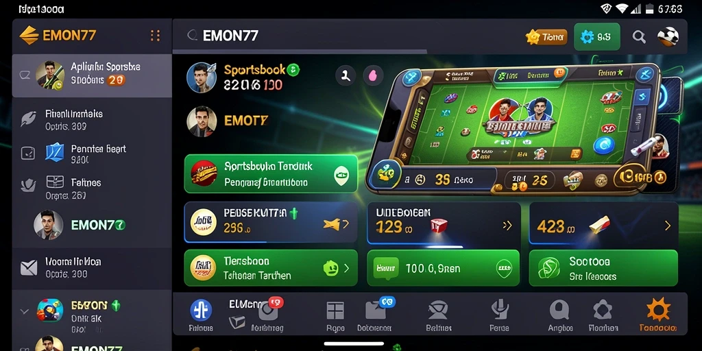 Tampilan gameplay taruhan di EMON77 yang mengasyikkan.