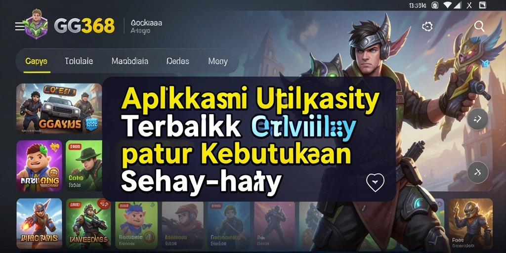 Tangkapan layar dari aplikasi GG368 yang menunjukkan antarmuka intuitif.