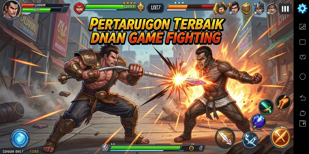 Tampilan gameplay pertarungan yang mendebarkan di IDR77.