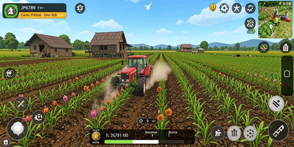 Tampilan gameplay <strong>JP6789</strong> yang menarik dan interaktif dalam bertani.