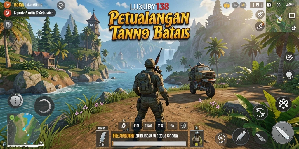 Tangkapan layar utama LUXURY138 menunjukkan pemain menjelajahi dunia terbuka yang menakjubkan.