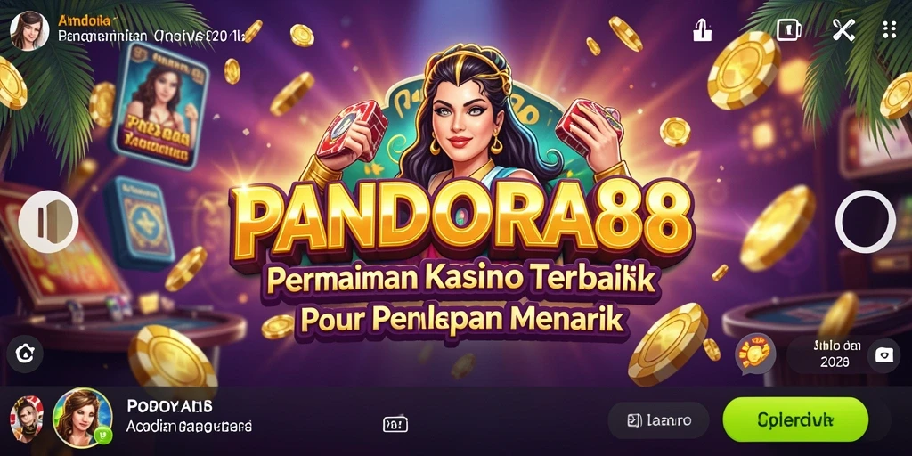 Screenshot utama PANDORA88 menampilkan gameplay kasino yang menegangkan.