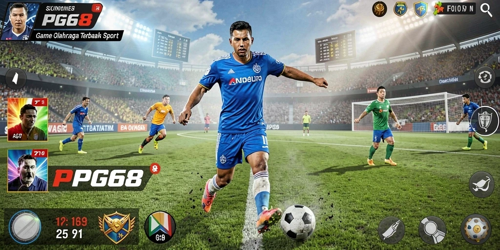 Screenshot gameplay PGG68 menampilkan aksi seru dan menarik dalam olahraga.