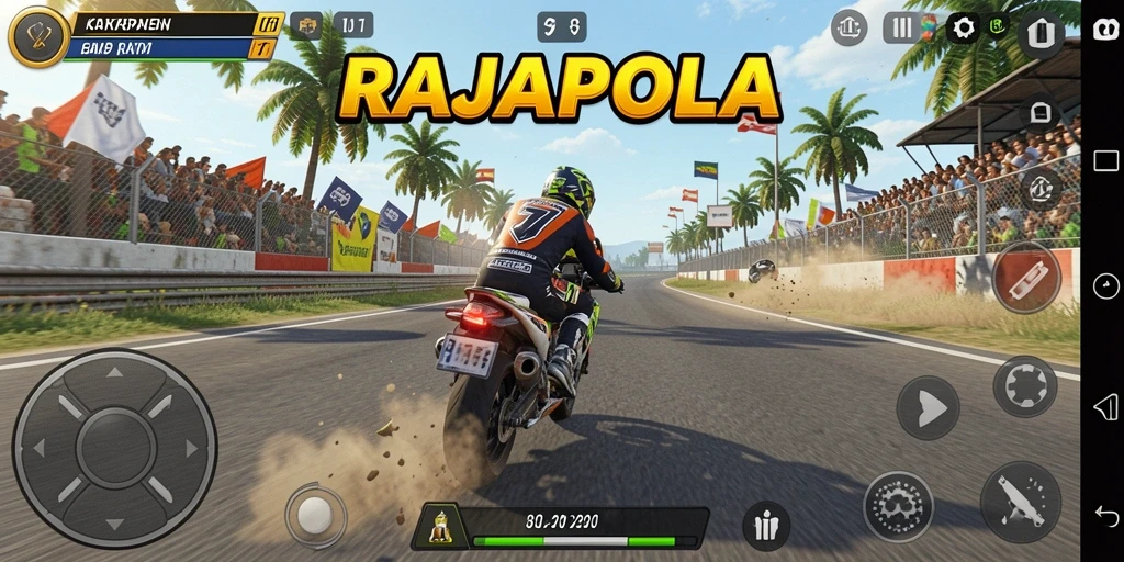 Gameplay balap seru dengan grafis memukau di RAJAPOLA.