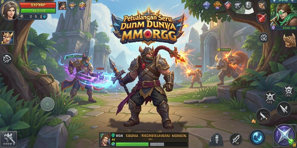 Gameplay seru RPRPRP dalam aksi penuh petualangan MMORPG.
