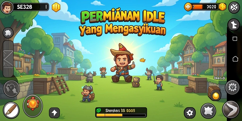 Tampilan seru gameplay SE328 dengan elemen idle yang menarik.
