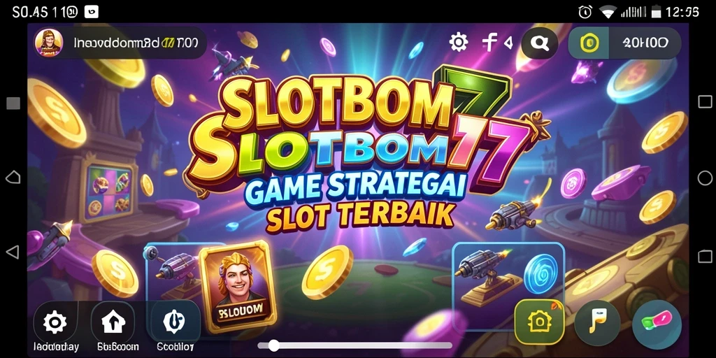 Tampilan gameplay seru SLOTBOM77 dengan efek visual menarik.