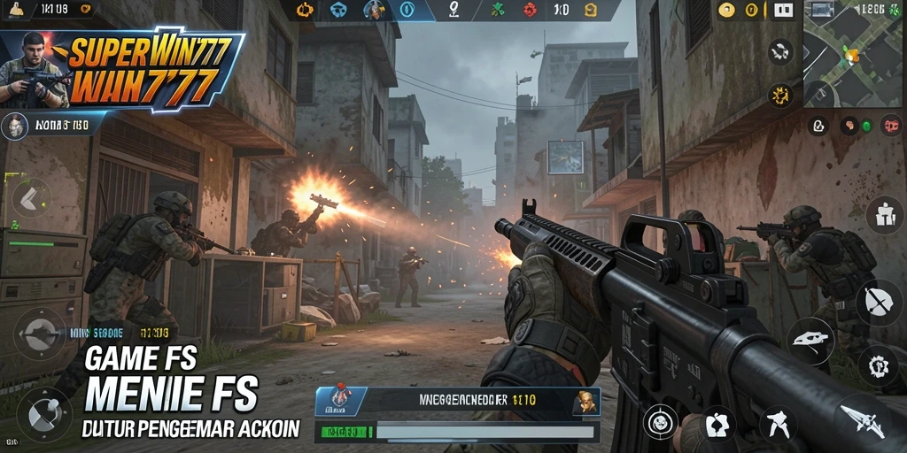 Tangkapan layar gameplay SUPERWIN777 menampilkan aksi tembak-menembak yang mendebarkan.