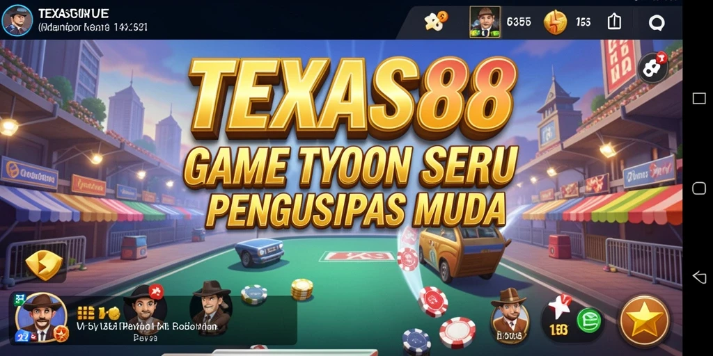 Tampilan menarik dari gameplay Tycoon TEXAS88 yang seru.