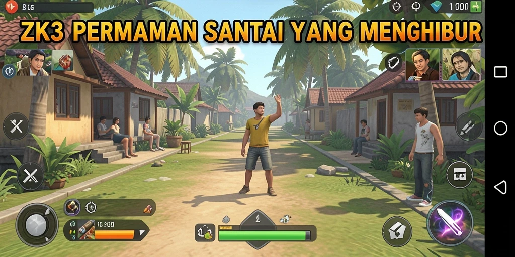 Tampilan gameplay ZK3 yang seru dan menghibur.