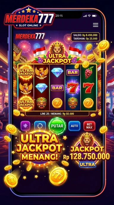 Tampilan halaman utama aplikasi merdeka777 yang ramah pengguna.